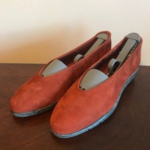 Arche Slip on Burnt Orange Loafers (New)